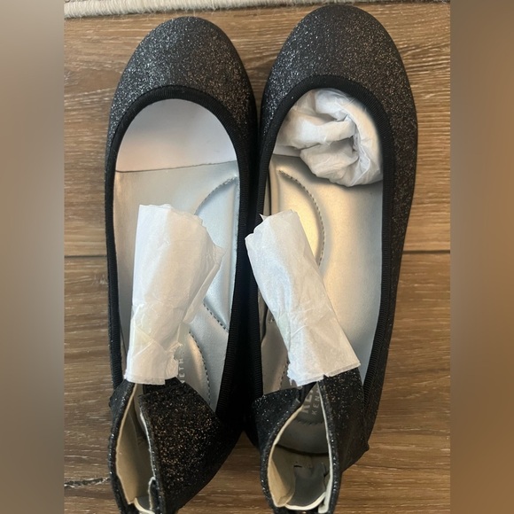Kenneth Cole Reaction Glitter Ballet Flats Girls Dress Shoes Ankle Strap Size 3 - Picture 8 of 8